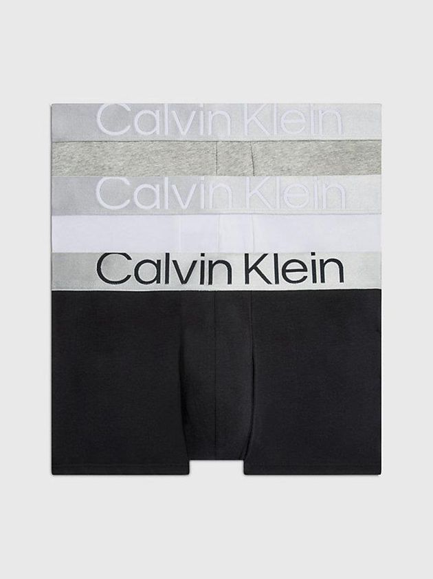 Calvin Klein USA 3 Pack - Steel Cotton Mens Trunks Black 5382019-VL